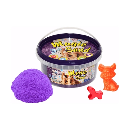 Фото, Видеообзоры кінетичний пісок strateg magic sand бузковий у відрі 350 г (370-4)