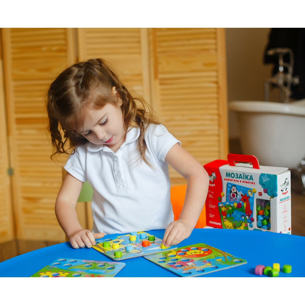 Фото, Видеообзоры мозаїка дерев'яна «зоопарк» zb2002-02