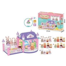 Ігровий набір Флоксові тварини 20055 (24шт/2)Будиночок, 2 фігурки в комплекті, світло, звук, в кор.