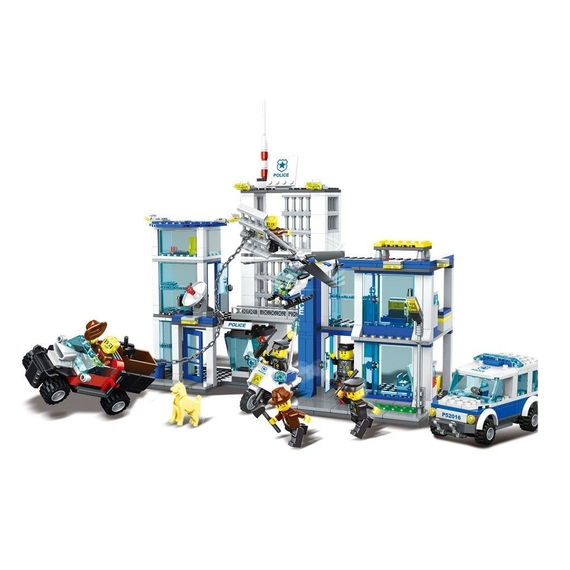 Конструктор Полицейский участок Police Station 882 деталей Wange 6540