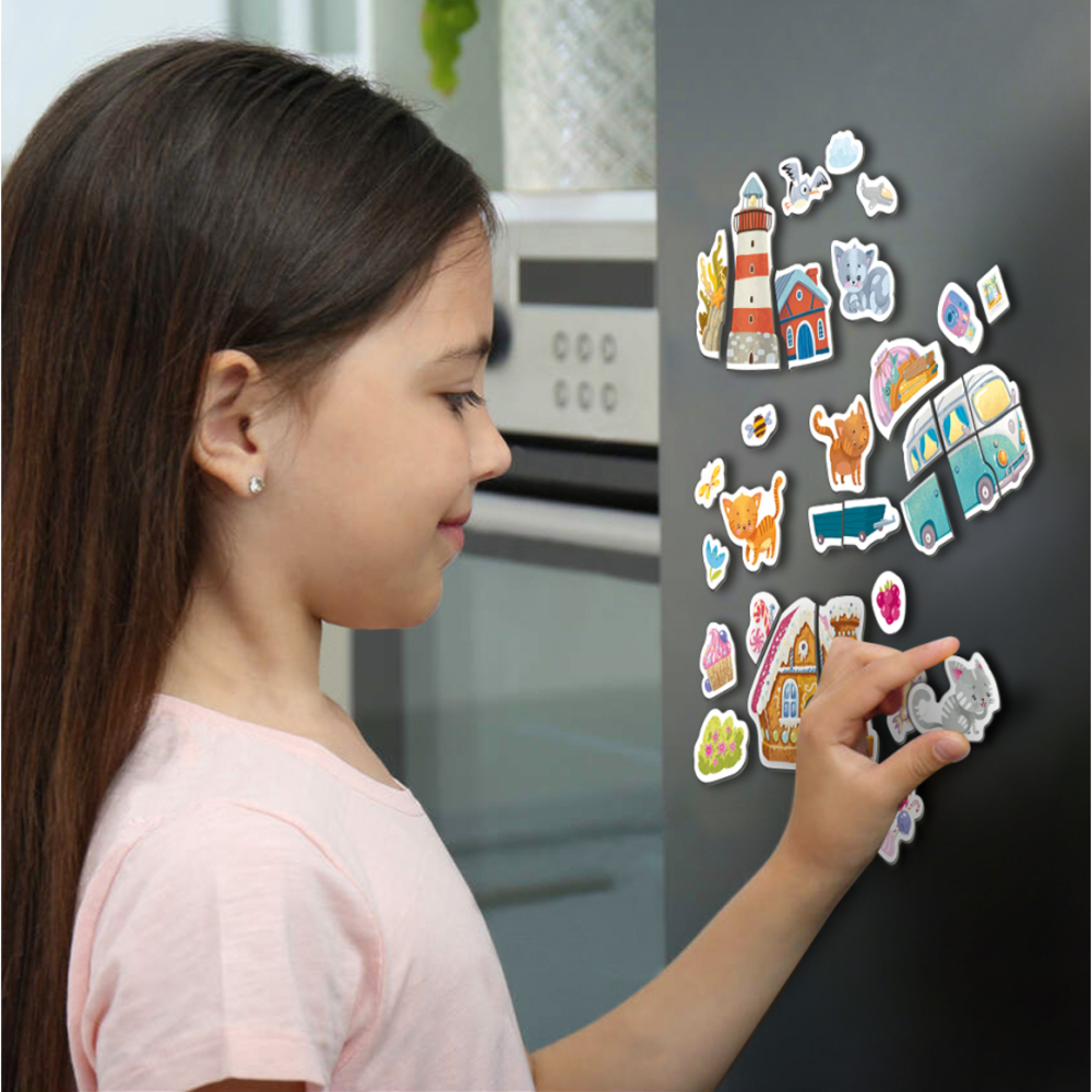 Фото, Відеоогляди набір магнітних ігор dodo з котиком