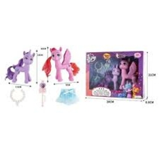 Поні XQ9932B (72/2) 2 фігурки, намисто, посох, спідничка, в коробці Поні XQ9932B (72/2) 2 фігурки, намисто, посох, спідничка, в коробці