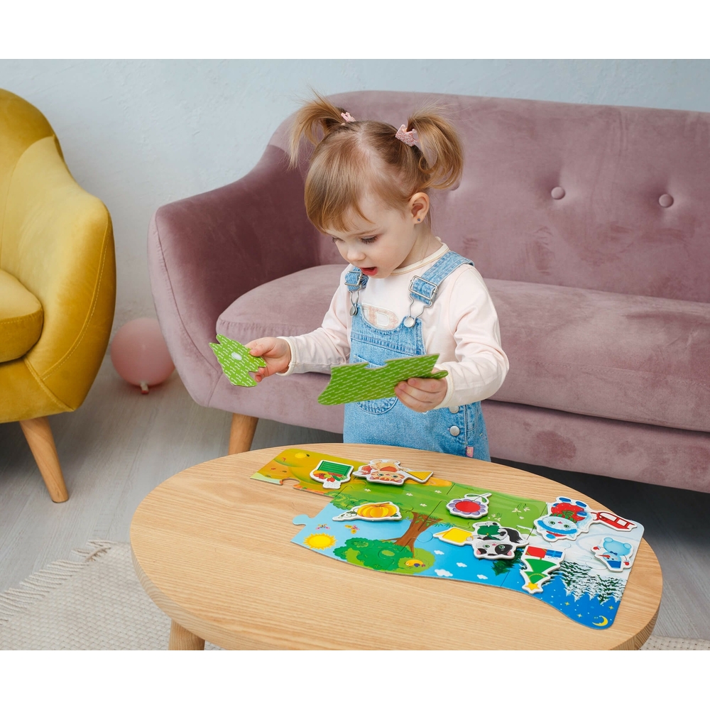 Фото, Видеообзоры пазл з липучками «4 сезони» для найменших vt2907-04