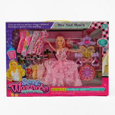 Лялька з гардеробом DSJ889-4 (36/2) 28см, сукні, аксесуари, в коробці