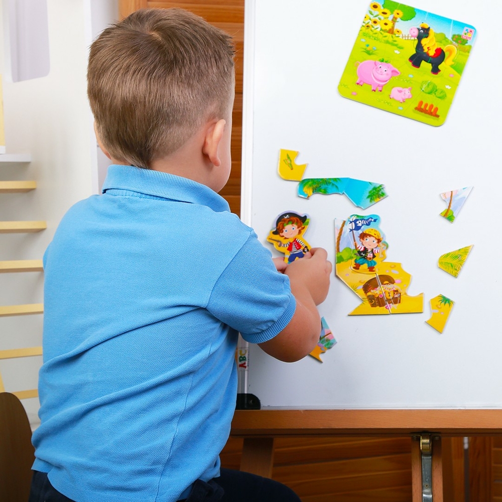 Фото, Видеообзоры гра розвиваюча vladi toys м'які магнітні пазли малюк зможе "пірати" vt3204-20