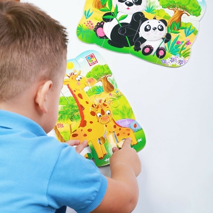 Фото, Відеоогляди магнітні пазлиі а5 «жирафики» vt3205-79