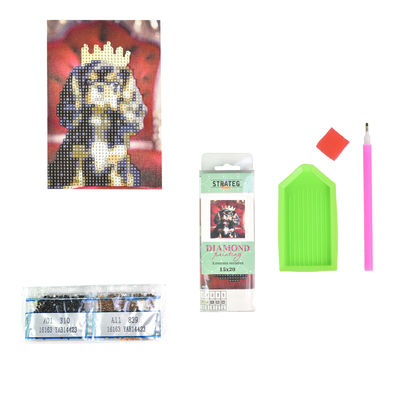 Фото, Відеоогляди алмазна мозаїка strateg преміум кавалер кінг-чарльз-спанієль без підрамника розміром 10х15 см (yab14423)