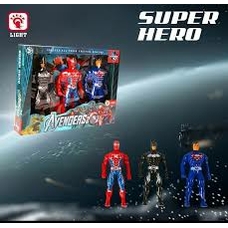 Набір героїв 564-822 (120/2) 3 героя, підсвічування, рух частини тіла, в кор