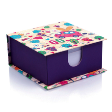 Картонний бокс з папером для нотаток 90х90мм VT9901-82