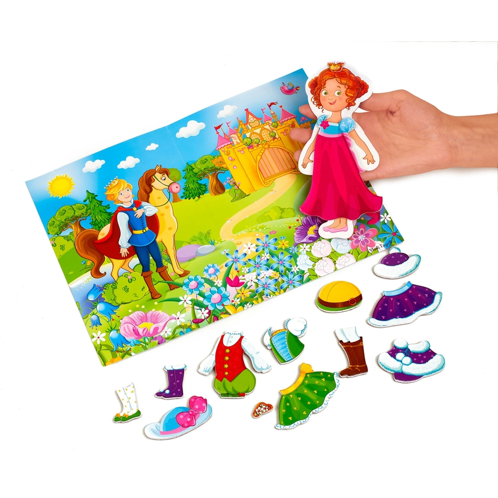 Фото, Видеообзоры гра магнітна одягалка «принцеса» в папці vladi toys vt3204-26