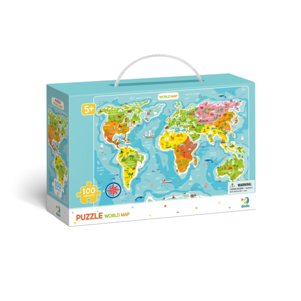 Фото, Відеоогляди пазл dodo мапа світу (англ. мова)