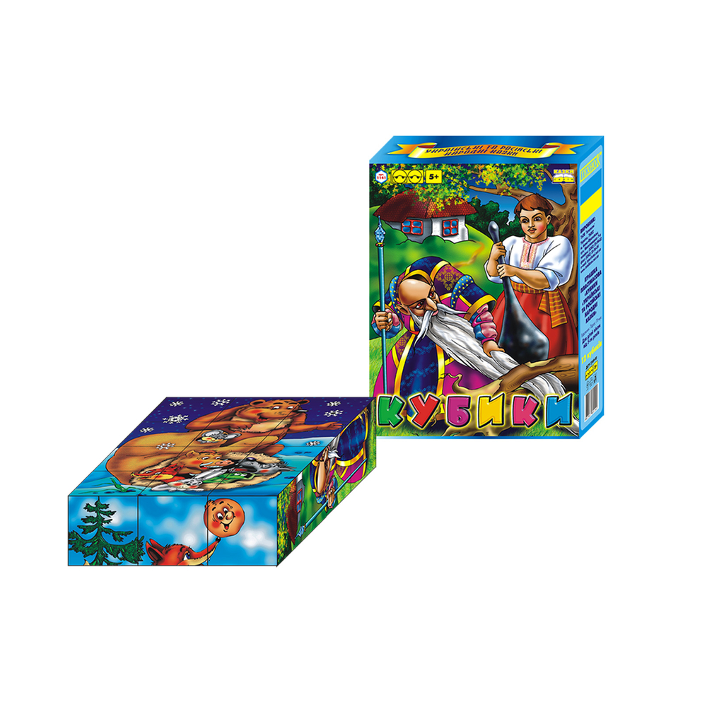 Фото, Видеообзоры іграшка кубики "українські  народні казки технок", арт.1141