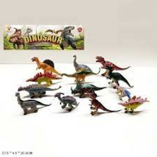 Тварини набір пласт. арт.2060В (60шт/2) динозаври, 12шт/2, пакет