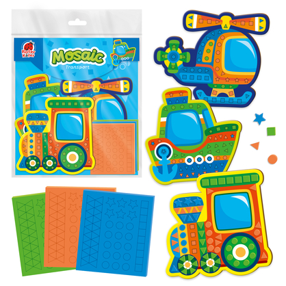 Фото, Видеообзоры набір для творчості roter käfer м'яка мозаїка. транспорт.rk8010-10