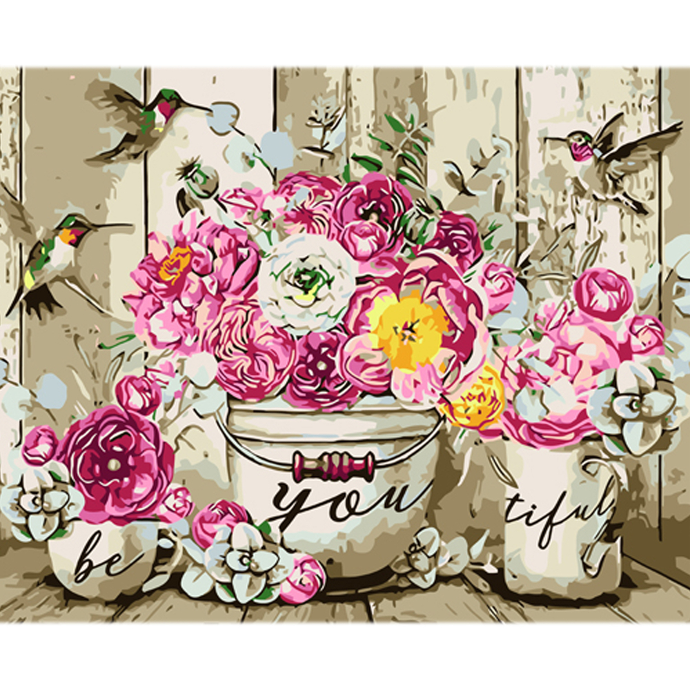 Фото, Видеообзоры картина за номерами strateg преміум фіолетова естетика квітів з лаком та з рівнем розміром 30х40 см (ly67)