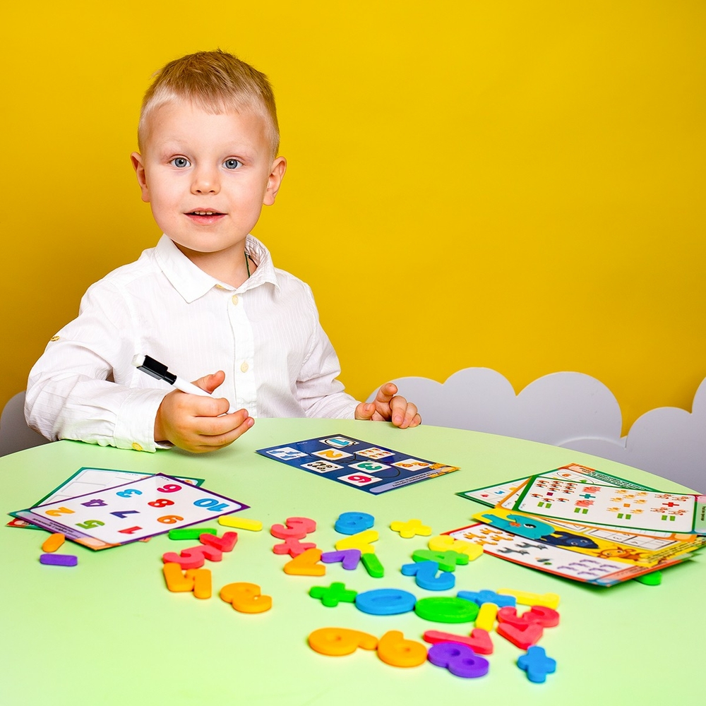 Фото, Видеообзоры магнітний набір «математика з маркером» vt5411-16