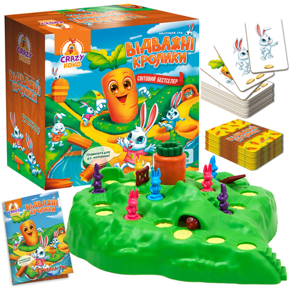 Фото, Відеоогляди гра настільна vladi toys розважальна. відважні кролики vt8055-40