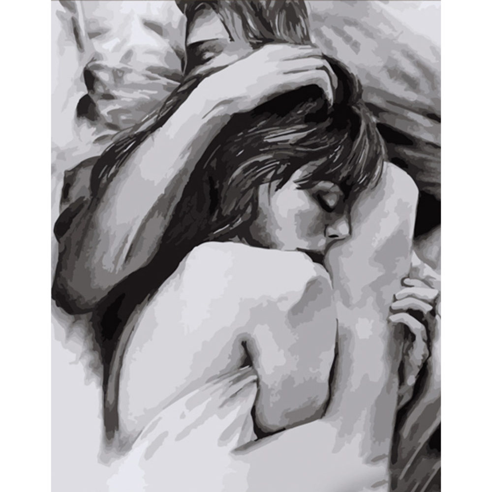 Фото, Відеоогляди картина за номерами strateg преміум теплі обійми розміром 40х50 см (dy366)