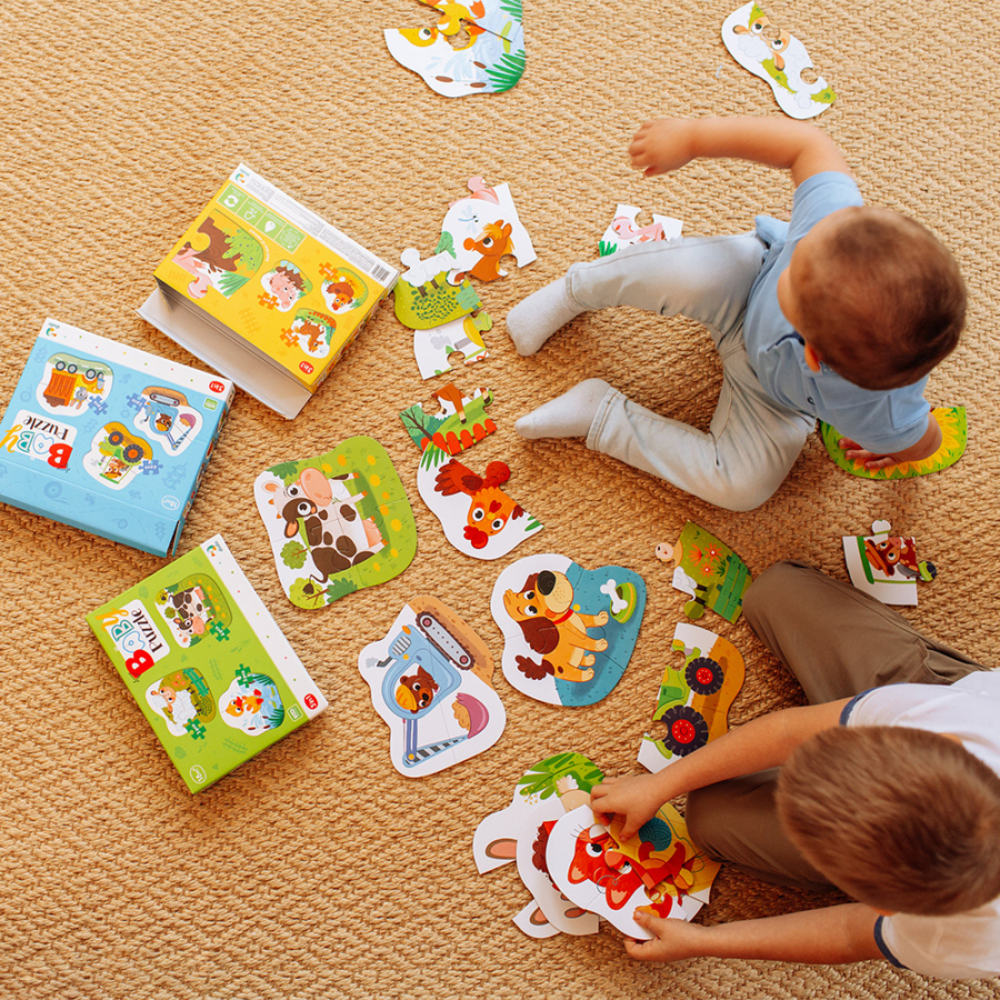 Фото, Відеоогляди пазл 3в1 dodo сільські тварини