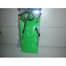 Набір для плавання M 0017 U / R (72шт) 2 види, маска, ласти, трубка, в кульку, 38-17см