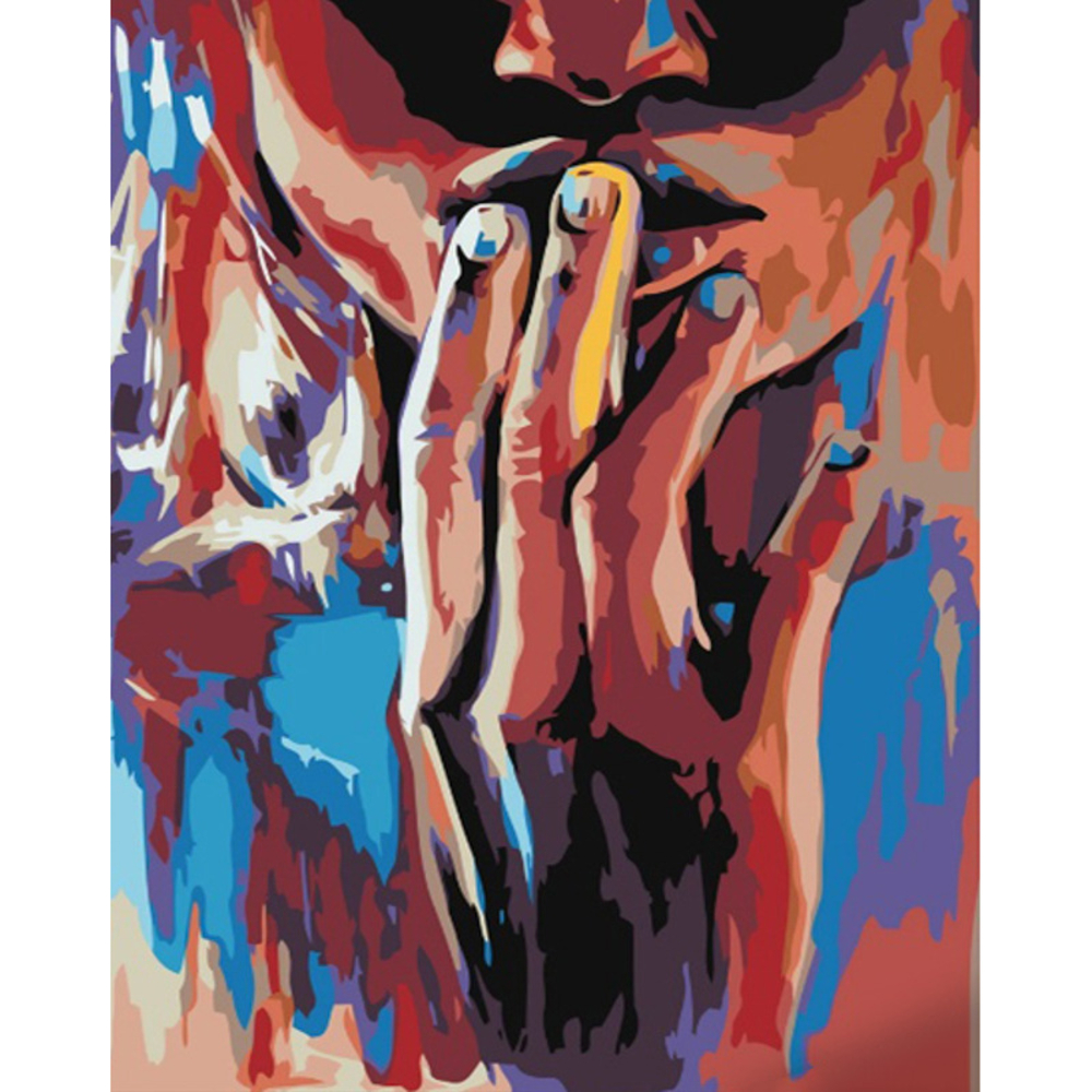 Фото, Видеообзоры картина за номерами strateg преміум таємні думки з лаком розміром 40х50 см (gs1141)