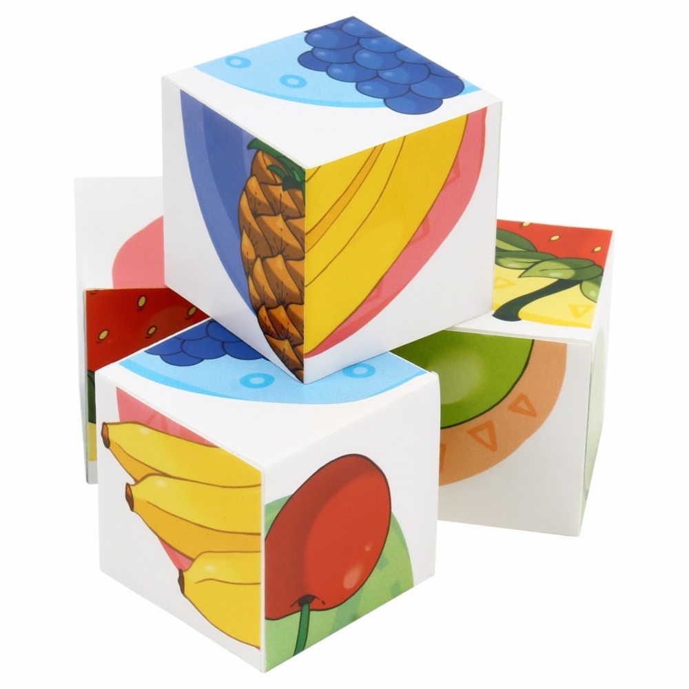 Фото, Видеообзоры іграшка кубики "фрукти технок", арт.1332