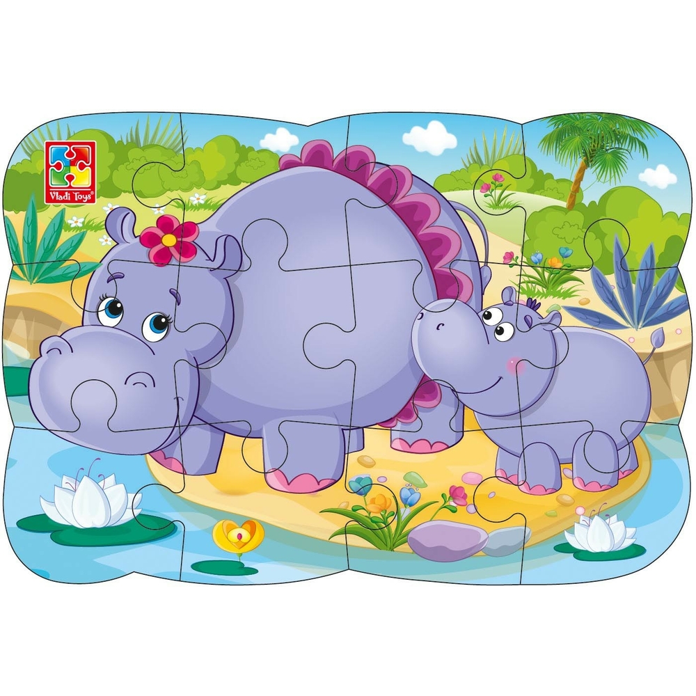 Фото, Видеообзоры магнітні пазли а5 «бегемотики» vt3205-76