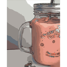 Картина за номерами Strateg ПРЕМІУМ Рожеве смузі розміром 40х50 см (DY330) Картина за номерами Strateg ПРЕМІУМ Рожеве смузі розміром 40х50 см (DY330)