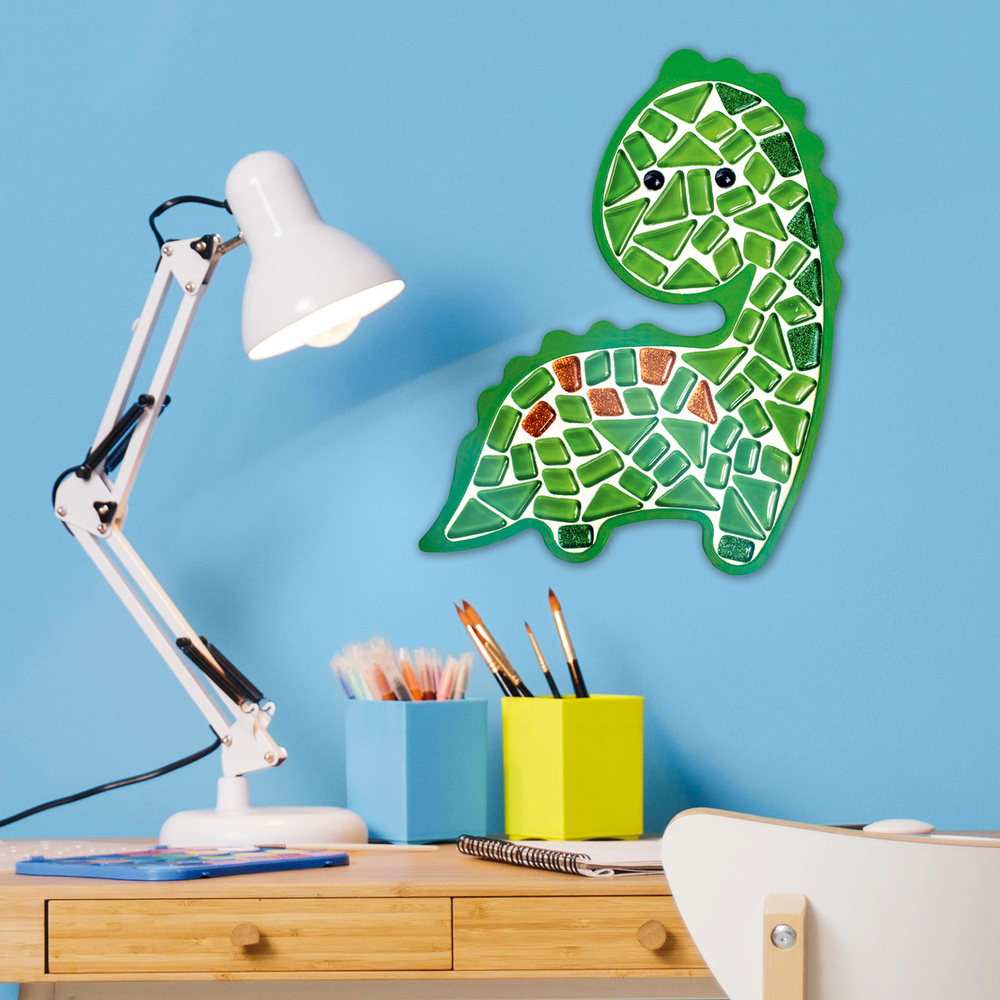 Фото, Відеоогляди набір для творчості скляна мозаїка «динозавр» для дітей mosaaro ma7003