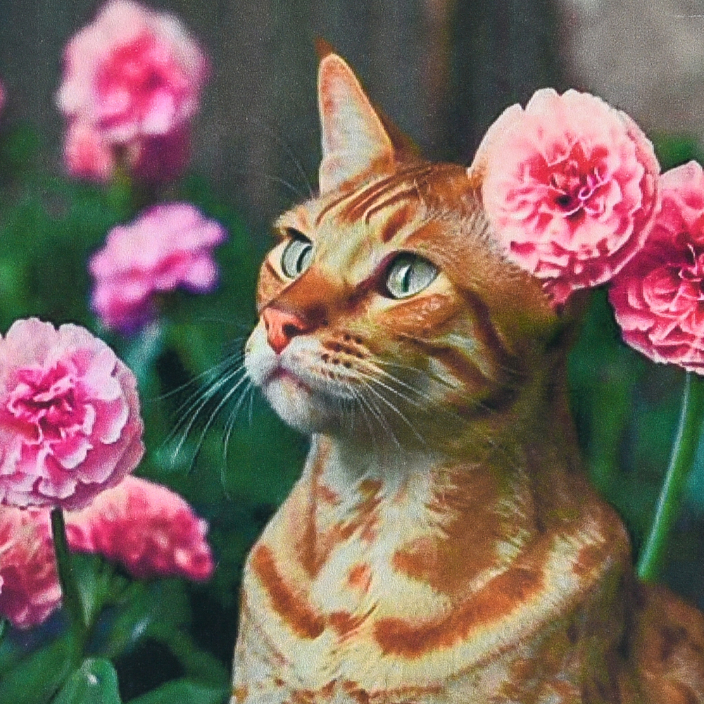 Фото, Видеообзоры алмазна мозаїка strateg преміум рудий кіт розміром 30х30 см (hee16302)