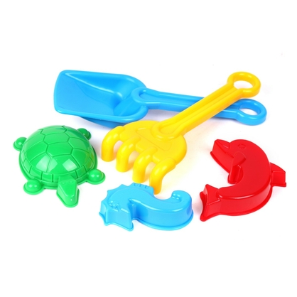 Фото, Видеообзоры іграшка набір "лопатка + грабельки б+3 пасочки технок", арт.2254