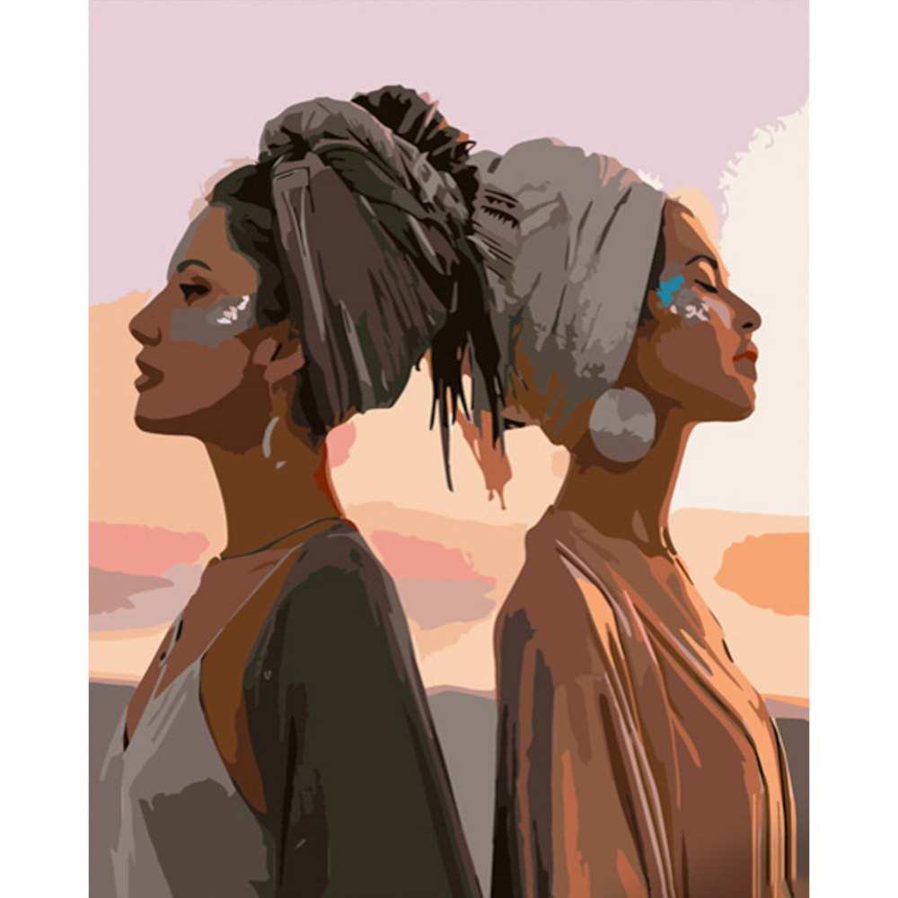 Фото, Відеоогляди картина за номерами strateg преміум жіноча єдність розміром 40х50 см (gs733)