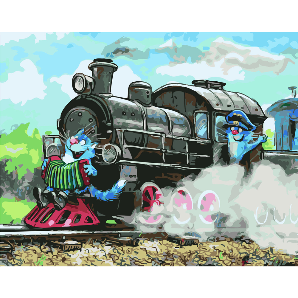 Фото, Відеоогляди картина за номерами strateg преміум на зустріч пригодам з лаком розміром 40х50 см sy6354