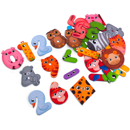 Фото, Видеообзоры гра розвиваюча vladi toys магнітна. диво-математика. цифри та фігури. vt5411-19