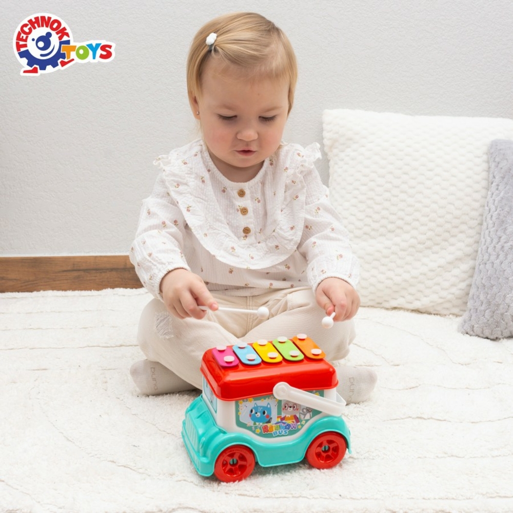 Фото, Відеоогляди іграшка «автобус-ксилофон технок», арт.9857