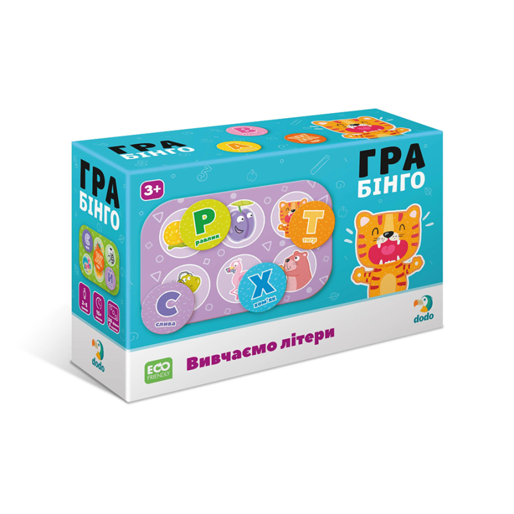 Фото, Відеоогляди настільна гра бінго dodo вивчаємо літери
