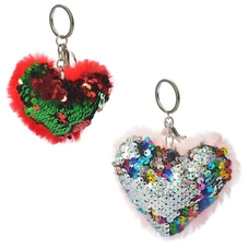 Брилок МК 1773 паєтки , сердечко