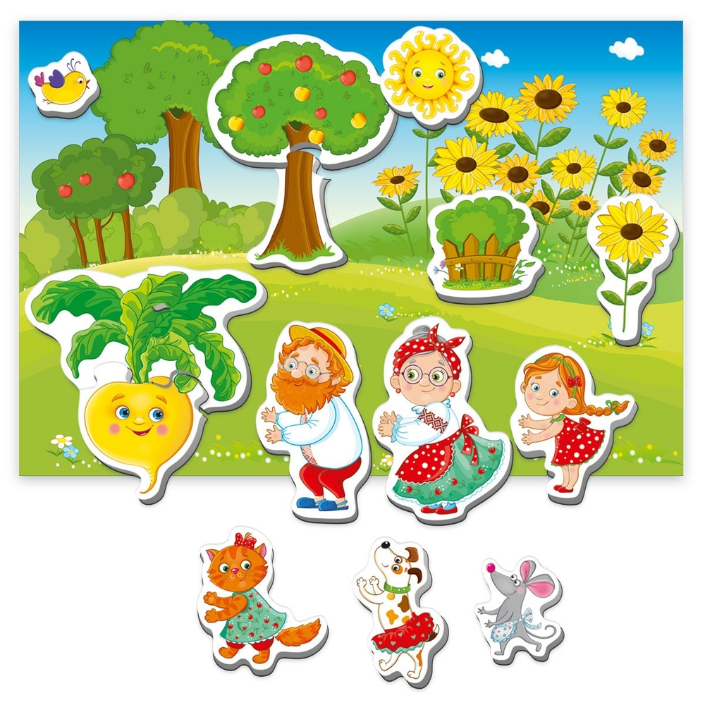 Фото, Видеообзоры гра настільна vladi toys магнітний театр академія розвитку «ріпка» vt3206-29