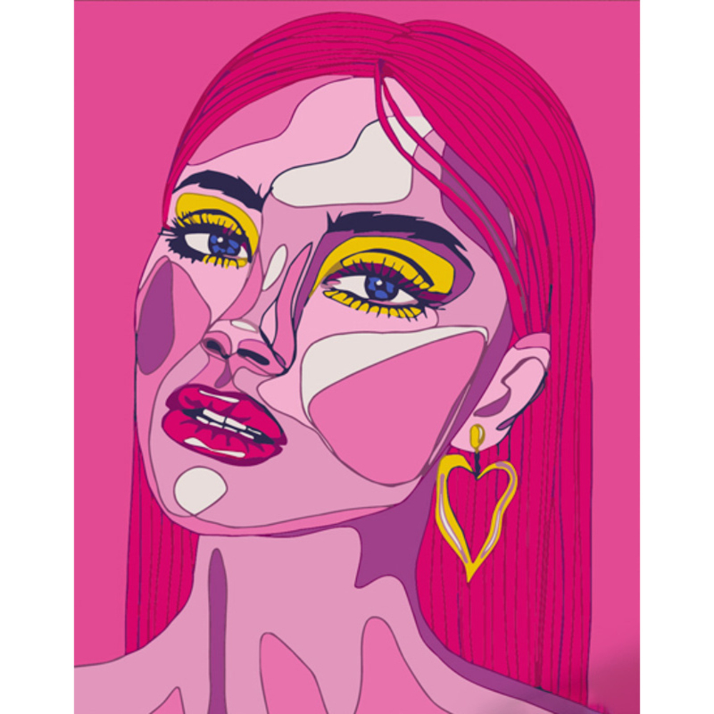 Фото, Видеообзоры картина за номерами strateg преміум в рожевих тонах розміром 40х50 см (dy324)