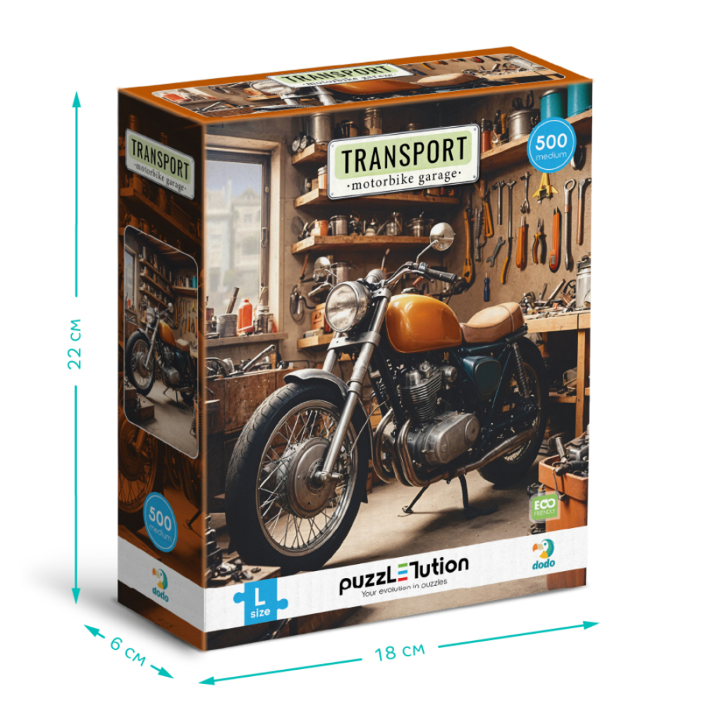 Фото, Видеообзоры пазл dodo транспорт мотоциклетний гараж