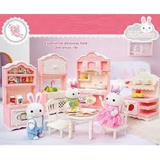 Будиночок (кухня) 6681 (24) флоксова фігурка, меблі, посуд, в коробці