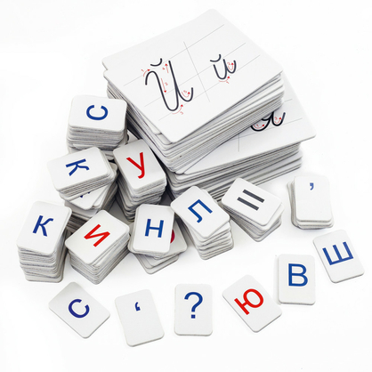 Фото, Видеообзоры набір для навчання грамоти/письма (на магнітах) без боксу vt5555-06