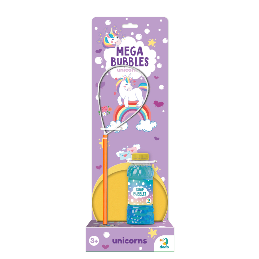 Фото, Відеоогляди мильні бульбашки dodo mega bubbles єдиноріжки з тарілкою 450 мл