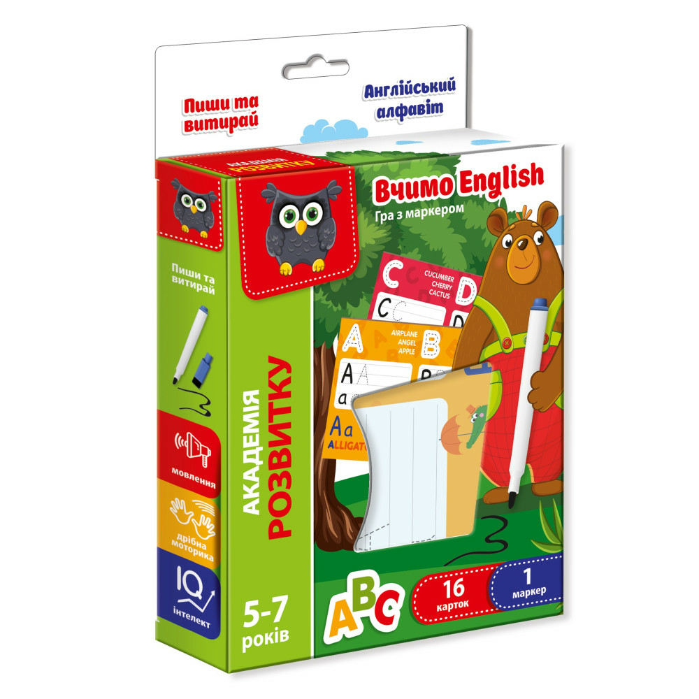 Фото, Видеообзоры гра з маркером «пиши та витирай. англійський алфавіт» vt5010-23