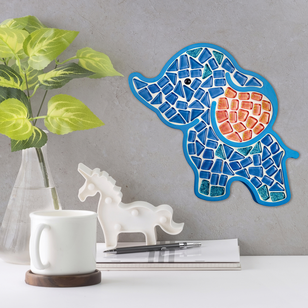 Фото, Відеоогляди набір для творчості скляна мозаїка «слоник» для дітей mosaaro ma7000