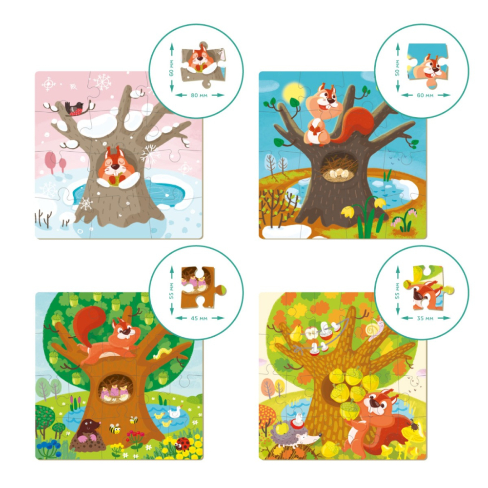 Фото, Відеоогляди набір пазлів 4в1 dodo