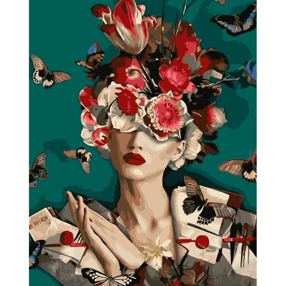 Фото, Видеообзоры картина за номерами strateg преміум замість думок з лаком розміром 40х50 см (gs1258)