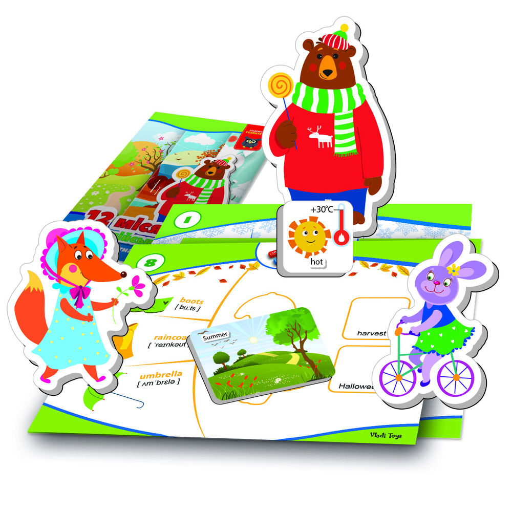 Фото, Видеообзоры гра розвиваюча vladi toys магнітна. англійська. 12 місяців vt5411-10