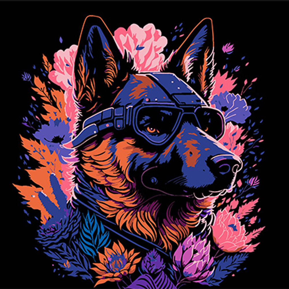 Фото, Відеоогляди картина за номерами strateg преміум вірний хранитель на чорному фоні розміром 30х30 см (sh3030-13)