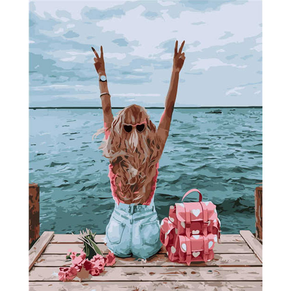 Фото, Видеообзоры картина за номерами strateg преміум свобода з лаком розміром 40х50 см va-2963